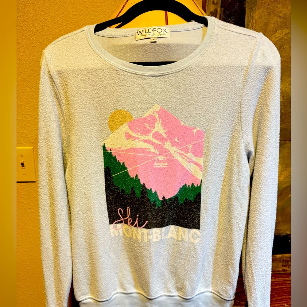 Wildfox Ski Mont-Blanc sweatshirt sizes Smalll